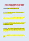 PSYC 355- Cognition Final Exam Latest 2026 Updated &NewLine;Questions and Verified 100&percnt; Solutions &lpar;2026&sol;2027&rpar; &vert;A&plus; &NewLine;Graded &vert;Guaranteed Pass
