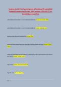 Hondros Bio 117 Final Exam Anatomy & Physiology PN Latest 2026 &NewLine;Updated Questions and Verified 100&percnt; Solutions &lpar;2026&sol;2027&rpar; &vert;A&plus; &NewLine;Graded &vert;Guaranteed Pass 