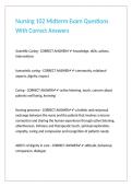 Nursing 102 Midterm Exam Questions With Correct Answers 