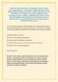 NR 509 ADVANCED PHYSICAL ASSESSMENT EXAM &sol; NR 509 ADVANCED PHYSICAL ASSESSMENT APPROVED FINAL EXAM 2026&sol;2027 PREP QUESTIONS & STUDY GUIDE COMPLETE ACTUAL QUESTIONS AND CORRECT DETAILED ANSWERS WITH RATIONALES &lpar;100&percnt; CORRECT VERIFIED SOLUTIONS&rpar; LATEST UPDAT