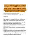COMD 674 Simucase Connie Intervention SLP Complete Assessment & Practice Simulation Official Practice Exam Actual Exam 2026&sol;2027 with Detailed Rationales &vert; Complete Exam-Style Questions &vert; Pass Guaranteed &ndash; A&plus; Graded&NewLine;&NewLine;