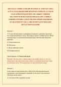 ABSA EXAM &sol; AMERICAN BOARD OF SURGICAL ASSISTANT &lpar;ABSA&rpar; ACTUAL EXAM 2026&sol;2026 PREP QUESTIONS COMPLETE ACCURATE EXAM APPROVED QUESTIONS AND CORRECT VERIFIED SOLUTIONS WITH DETAILED RATIONALES &lpar;100&percnt; CORRECT VERIFIED ANSWERS&rpar; LATEST UPDATED VERSION 2026 EDIT