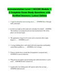 Instrumentation Level 1 NCCER Module 1&NewLine;5 Complete Exam Study Questions with &NewLine;Verified Answers &vert; Latest Edition 