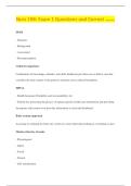 Nurs 198&colon; Exam 1 Questions and Correct Answers