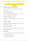 NUR 198 Exam 1 Questions and Correct &NewLine;Answers