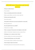 NUR 198 Exam 2 Questions and Correct &NewLine;Answers