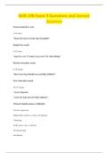 NUR 198 Exam 3 Questions and Correct &NewLine;Answers