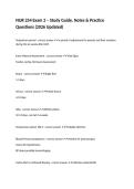 NUR 254 Exam 2 &ndash; Study Guide&comma; Notes & Practice Questions &lpar;2026 Updated&rpar;