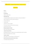PMH-BC 1 Exam Questions and Correct &NewLine;Answers 