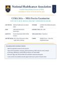 NHA CCMA Practice Exam 2026&sol;2027 National Healthcareer Association &vert; Complete 150&plus; Questions with Verified Answers and Detailed Rationales &vert; Certified Clinical Medical Assistant Exam  &vert; A&plus; Graded