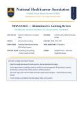 NHA CCMA Administrative Assisting Exam &lpar;Latest 2026&sol;2027 Update&rpar; &vert; Complete Study Guide with  Verified Q&A and Detailed Rationales &vert; Medical Coding&comma; Billing&comma; Scheduling&comma; HIPAA&comma; Patient Records &vert; A&plus; Graded