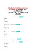 NR 565 Advanced Pharmacology Fundamentals Chamberlain University Exam Questions and Answers Study Guide