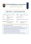 NHA CCMA Certification Study Guide 2026&sol;2027  National Healthcareer Association &vert; Complete Exam Prep with  Verified Q&A and Detailed Rationales &vert; Certified Clinical Medical Assistant &vert; A&plus; Graded