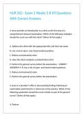 NUR 202 - Exam 2 Weeks 5-8 ATI Questions With Correct Answers