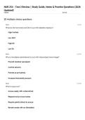NUR 254 &ndash; Test 2 Review &vert; Study Guide&comma; Notes & Practice Questions &lpar;2026 Updated&rpar;
