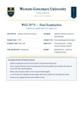 WGU D775&sol; D775 Final Examination &ndash; Introduction to Business Finance &lpar;Latest 2026&sol;2027 Update&rpar; &vert;  Q&A with Verified Answers and Detailed Rationales &vert; Objective Assessment Prep &vert; A&plus; Graded &vert; Western Governors University