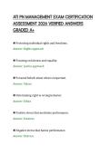 ATI PN MANAGEMENT EXAM CERTIFICATION&NewLine;ASSESSMENT 2026 VERIFIED ANSWERS&NewLine;GRADED A&plus;