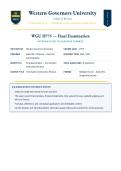 WGU D775&sol; D775 Final Examination Introduction to Business Finance &lpar;Latest 2026&sol;2027 Update&rpar; &vert; Q&A with Verified Answers and Detailed Rationales &vert; Objective Assessment Prep &vert; A&plus; Graded