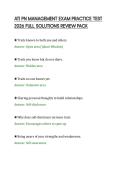 ATI PN MANAGEMENT EXAM PRACTICE TEST&NewLine;2026 FULL SOLUTIONS REVIEW PACK&NewLine;