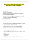 MCA I FINAL EXAM REVIEWED QUESTIONS WITH 100&percnt; CORRECT ANSWERS &period;