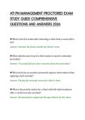 ATI PN MANAGEMENT PROCTORED EXAM&NewLine;STUDY GUIDE COMPREHENSIVE&NewLine;QUESTIONS AND ANSWERS 2026