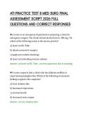 ATI PRACTICE TEST B MED SURG FINAL&NewLine;ASSESSMENT SCRIPT 2026 FULL&NewLine;QUESTIONS AND CORRECT RESPONSES
