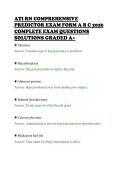 ATI RN COMPREHENSIVE&NewLine;PREDICTOR EXAM FORM A B C 2026&NewLine;COMPLETE EXAM QUESTIONS&NewLine;SOLUTIONS GRADED A&plus;