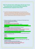 RECA Fundamentals of Mortgage Brokerage Exam &NewLine;Prep Questions And Well Graded Solutions  &NewLine;With Rationales Updated 2026-2027