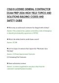 CSLB B LICENSE GENERAL CONTRACTOR&NewLine;EXAM PREP 2026 HIGH YIELD TOPICS AND&NewLine;SOLUTIONS BUILDING CODES AND&NewLine;SAFETY GUIDE