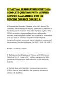 CST ACTUAL EXAMINATION SCRIPT 2026&NewLine;COMPLETE QUESTIONS WITH VERIFIED&NewLine;ANSWERS GUARANTEED PASS 100&NewLine;PERCENT CORRECT GRADED A&plus;