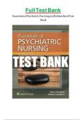 Updated&sol;Latest Essentials of Psychiatric Nursing 2nd Edition Mary C&period; Boyd Test Bank Comprehensive Psychiatric Nursing Resource Practice Questions Answers Rationales Mental Health Disorders Therapeutic Communication NCLEX Review Study Guide For Nursing Stu