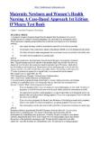 Updated&sol;Latest Maternity Nursing Postpartum Hemorrhage Test Bank Comprehensive Maternal Child Nursing Resource Practice Questions Answers Rationales Obstetric Emergencies Bleeding Disorders Postpartum Care NCLEX Review Study Guide For Nursing Students 202