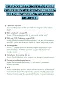 CSUF ACCT 201A &lpar;HOFFMAN&rpar; FINAL&NewLine;COMPREHENSIVE STUDY GUIDE 2026&NewLine;FULL QUESTIONS AND SOLUTIONS&NewLine;GRADED A&plus;&NewLine;