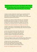 Fundamentals Hesi Practice Test Bank with a Review of 220 Questions and Correct Detailed Answers&sol; Hesi Fundamentals 2026-2027 Practice Test &lpar;New&excl;&rpar;
