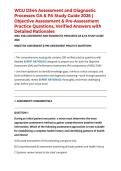 WGU D344 Assessment and Diagnostic Processes OA & PA Study Guide 2026 &vert; Objective Assessment & Pre-Assessment Practice Questions&comma; Verified Answers with Detailed Rationales