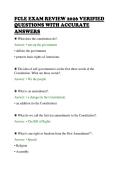 FCLE EXAM REVIEW 2026 VERIFIED&NewLine;QUESTIONS WITH ACCURATE&NewLine;ANSWERS&NewLine;