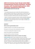 HESI A2 Grammar Exam Study Guide 2026 &vert; Comprehensive Practice Questions&comma; Verified Answers with Detailed Explanations &vert; HESI Admission Assessment Exam Prep