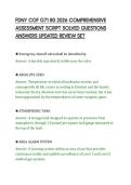 FDNY COF G71 80 2026 COMPREHENSIVE&NewLine;ASSESSMENT SCRIPT SOLVED QUESTIONS&NewLine;ANSWERS UPDATED REVIEW SET