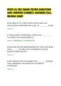 FDNY S12 TEST BANK TESTED QUESTIONS&NewLine;AND VERIFIED CORRECT ANSWERS FULL&NewLine;REVIEW SHEET&NewLine;