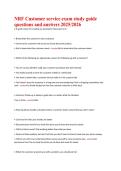 NRF Customer Service Exam Study Guide with Practice Questions&comma; Detailed Answers&comma; and Complete Exam Review