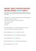 MHACBO - QMHA 1 EXAM WITH QUESTION&NewLine;AND WELL VERIFIED ANSWERS 2026&excl;&excl;&excl;&excl;&excl;&NewLine;