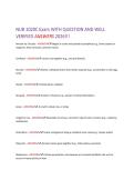 NUR 1020C Exam WITH QUESTION AND WELL&NewLine;VERIFIED ANSWERS 2026&excl;&excl;&excl;&NewLine;