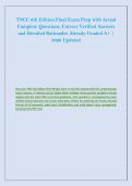 TNCC 9th Edition Final Exam Prep with Actual &NewLine;Complete Questions&comma; Correct Verified Answers &NewLine;and Detailed Rationales Already Graded A&plus; &vert; &NewLine;2026 Updated 