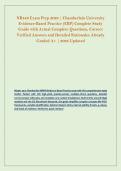 NR449 Exam Prep 2026 &vert; Chamberlain University &NewLine;Evidence-Based Practice &lpar;EBP&rpar; Complete Study &NewLine;Guide with Actual Complete Questions&comma; Correct &NewLine;Verified Answers and Detailed Rationales Already &NewLine;Graded A&plus; &vert; 2026 Updated 