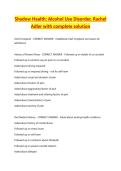 Shadow Health Alcohol Use Disorder&comma; Rachel Adler with complete solution 2026