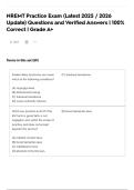 NREMT Practice Exam &lpar;Latest 2025 &sol; 2026 Update&rpar; Questions and Verified Answers &vert; 100&percnt; Correct &vert; Grade A&plus;