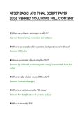 ATSEP BASIC ATC FINAL SCRIPT PAPER&NewLine;2026 VERIFIED SOLUTIONS FULL CONTENT