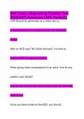 Red Cross Lifeguarding Practice Test 2026&sol;2027&vert; Answered 100&percnt; Perfectly