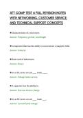 ATT COMP TEST 6 FULL REVISION NOTES&NewLine;WITH NETWORKING&comma; CUSTOMER SERVICE&comma;&NewLine;AND TECHNICAL SUPPORT CONCEPTS