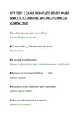 ATT TEST 2 EXAM COMPLETE STUDY GUIDE&NewLine;AND TELECOMMUNICATIONS TECHNICAL&NewLine;REVIEW 2026